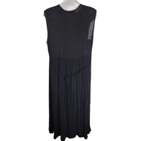 Karen Scott boho gauze embroidered dress large - Picture 6 of 7